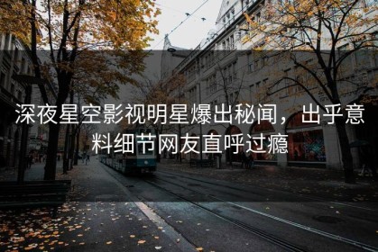 深夜星空影视明星爆出秘闻，出乎意料细节网友直呼过瘾